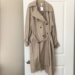 Taupe trench HM coat